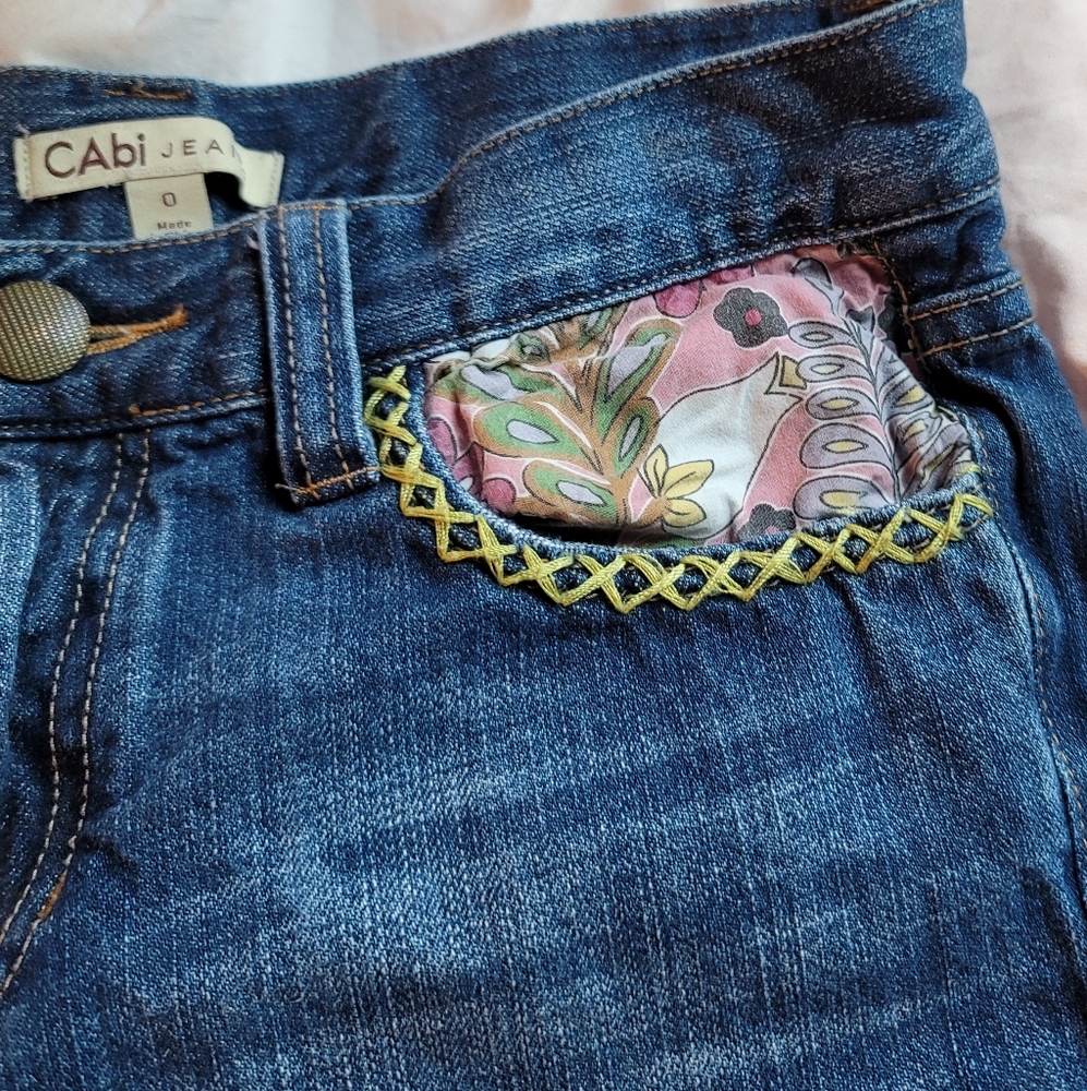 Cabi Embroidered Jeans - Picture 5 of 8